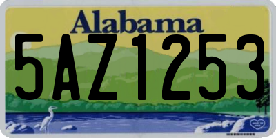 AL license plate 5AZ1253