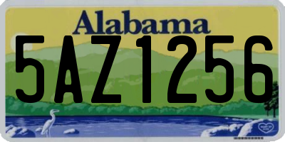 AL license plate 5AZ1256
