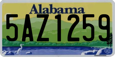 AL license plate 5AZ1259