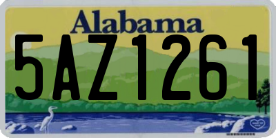 AL license plate 5AZ1261