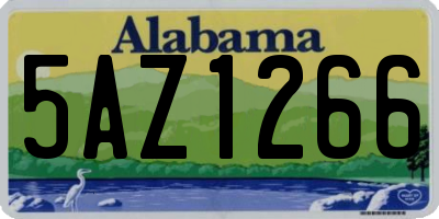 AL license plate 5AZ1266