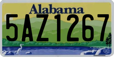AL license plate 5AZ1267