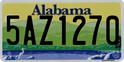 AL license plate 5AZ1270