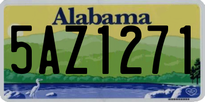 AL license plate 5AZ1271