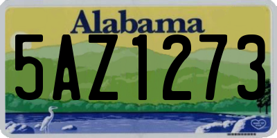 AL license plate 5AZ1273