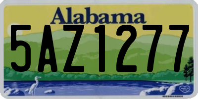 AL license plate 5AZ1277