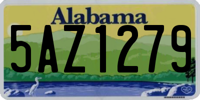 AL license plate 5AZ1279