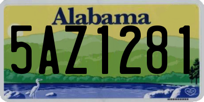 AL license plate 5AZ1281