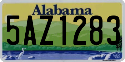 AL license plate 5AZ1283
