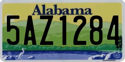 AL license plate 5AZ1284