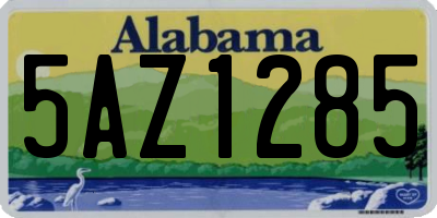 AL license plate 5AZ1285