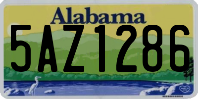 AL license plate 5AZ1286