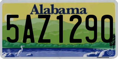 AL license plate 5AZ1290
