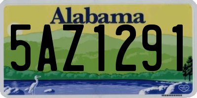 AL license plate 5AZ1291