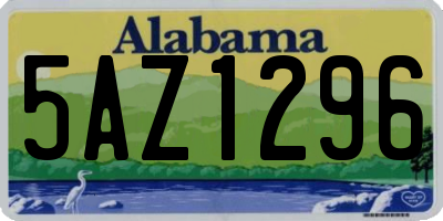 AL license plate 5AZ1296