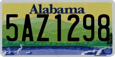 AL license plate 5AZ1298