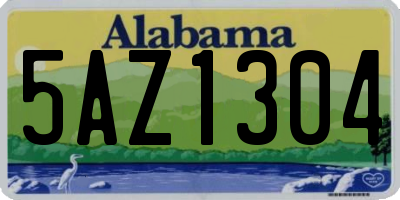 AL license plate 5AZ1304