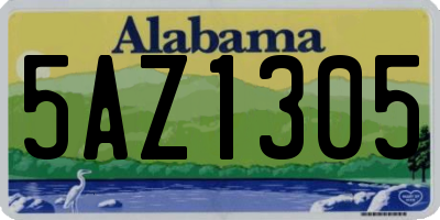 AL license plate 5AZ1305