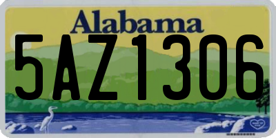AL license plate 5AZ1306