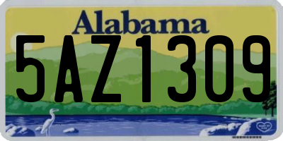 AL license plate 5AZ1309
