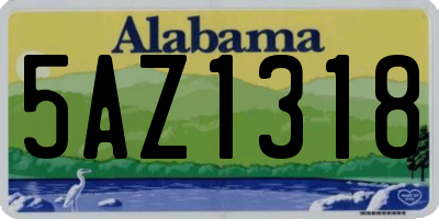 AL license plate 5AZ1318