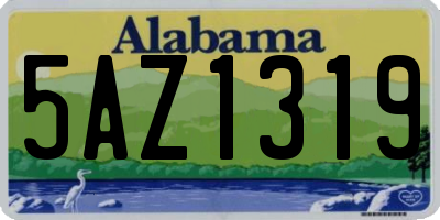 AL license plate 5AZ1319