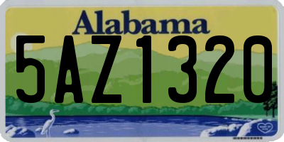 AL license plate 5AZ1320
