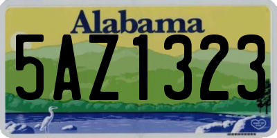 AL license plate 5AZ1323