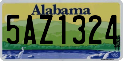 AL license plate 5AZ1324