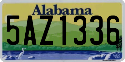 AL license plate 5AZ1336