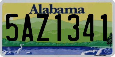 AL license plate 5AZ1341