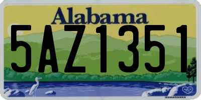 AL license plate 5AZ1351