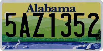 AL license plate 5AZ1352