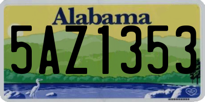 AL license plate 5AZ1353