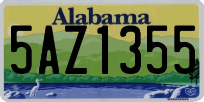 AL license plate 5AZ1355