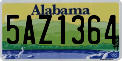AL license plate 5AZ1364