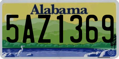 AL license plate 5AZ1369