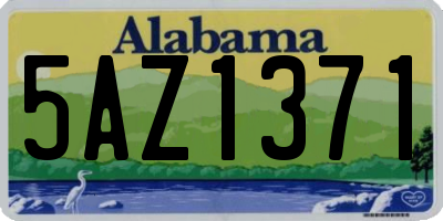AL license plate 5AZ1371