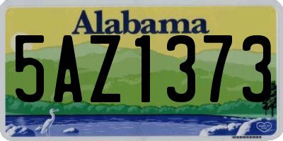AL license plate 5AZ1373