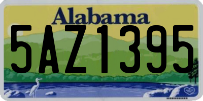 AL license plate 5AZ1395