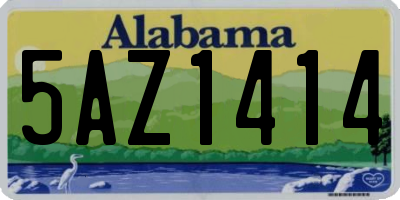 AL license plate 5AZ1414