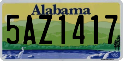 AL license plate 5AZ1417