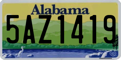 AL license plate 5AZ1419