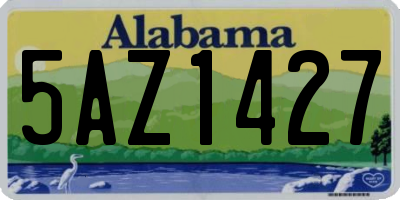 AL license plate 5AZ1427