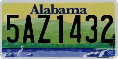 AL license plate 5AZ1432