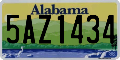 AL license plate 5AZ1434
