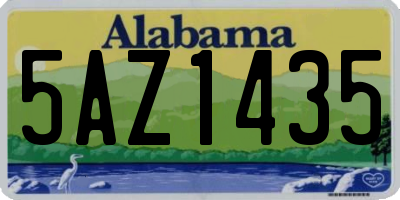 AL license plate 5AZ1435