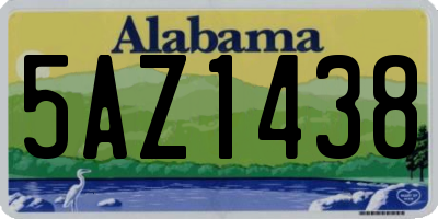 AL license plate 5AZ1438