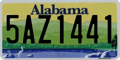 AL license plate 5AZ1441