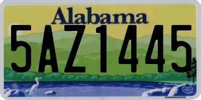 AL license plate 5AZ1445